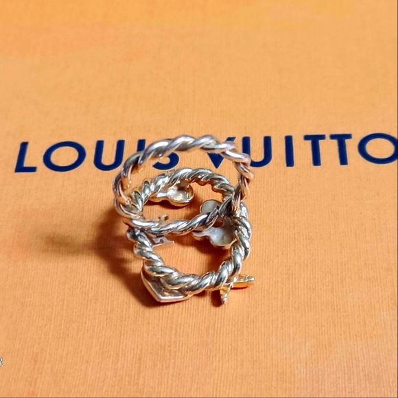 Louis Vuitton Logo Berg Sweet Monogram Gold-Tone Multicolor Ring Size 5 - Picture 7 of 10